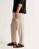 Linen-Blend Pull-On Pant