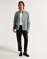 Linen-Blend Pull-On Pant