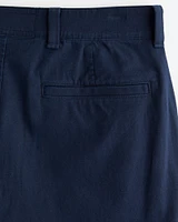 Straight Linen-Blend Fixed Waist Pant