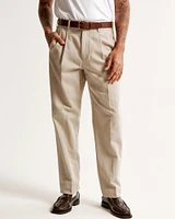 The A&F Collins Tailored Linen-Blend Pleated Suit Pant