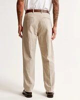 The A&F Collins Tailored Linen-Blend Pleated Suit Pant