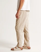 Linen-Blend Pull-On Pant