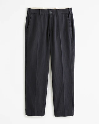 Athletic Loose Linen-Blend Fixed Waist Pant