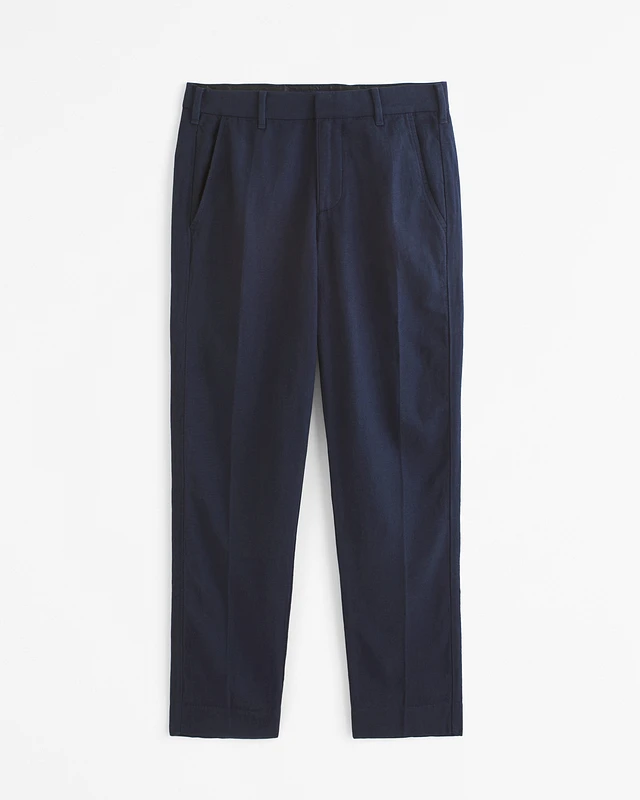 Abercrombie & Fitch Straight Tailored Linen-Blend Fixed Waist Pant | MainPlace Mall Abercrombie & Fitch Straight Tailored Linen-Blend Fixed Waist Pant | MainPlace Mall