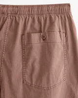 Baggy Linen-Blend Pull-On Pant