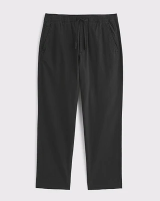 Loose Linen-Blend Pull-On Pant