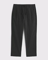 Loose Linen-Blend Pull-On Pant