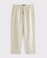 Baggy Cotton Texture Pull-On Pant