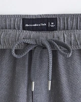 Relaxed Straight Tailored Linen-Blend Pull-On Pant