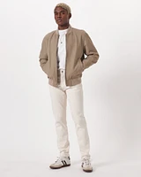 Genuine Suede Bomber Jacket