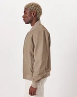 Genuine Suede Bomber Jacket