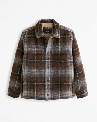 Sherpa-Lined Shirt Jacket