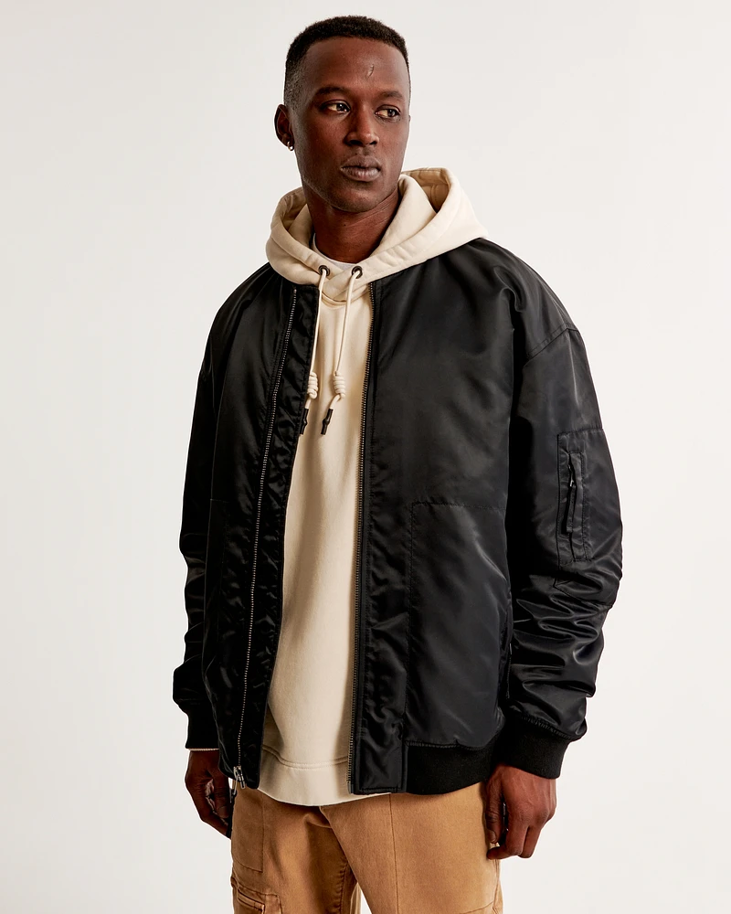 Nylon Bomber Jacket