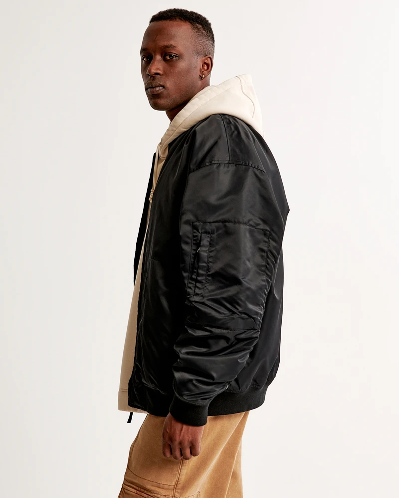 Nylon Bomber Jacket