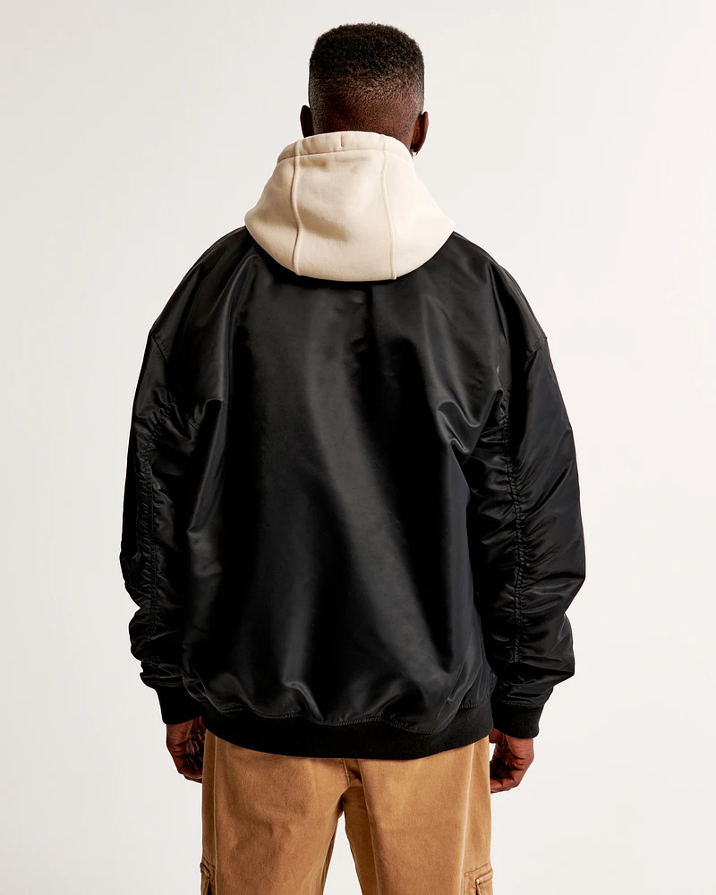 Nylon Bomber Jacket