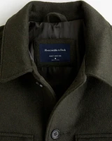 Elevated Wool-Blend Shirt Jacket