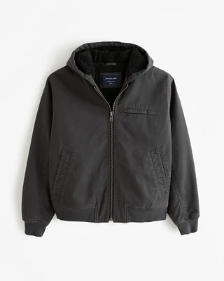 Hooded Workwear Bomber Jacket