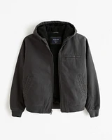 Hooded Workwear Bomber Jacket