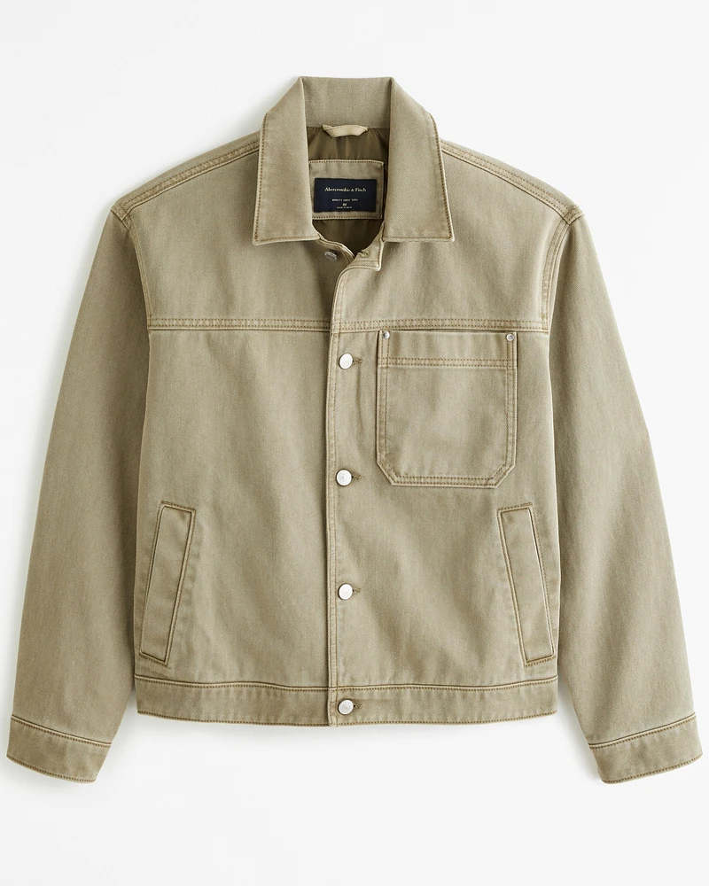 Lightweight Cropped Workwear Jacket