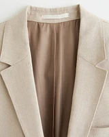 The A&F Collins Tailored Classic Linen-Blend Blazer