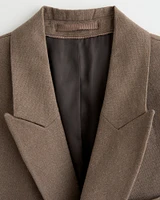 The A&F Collins Tailored Double-Breasted Linen-Blend Blazer