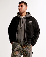 Cropped Zip Workwear Jacket