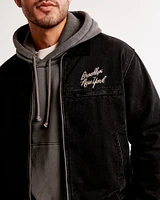 Cropped Zip Workwear Jacket