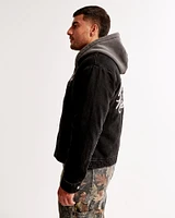 Cropped Zip Workwear Jacket