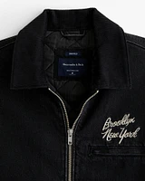Cropped Zip Workwear Jacket