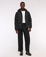 Lightweight Hooded Puffer Jacket