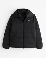 Lightweight Hooded Puffer Jacket