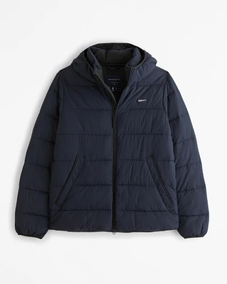 Lightweight Hooded Puffer Jacket