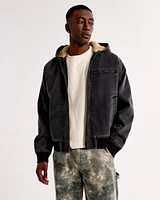 Hooded Workwear Bomber Jacket