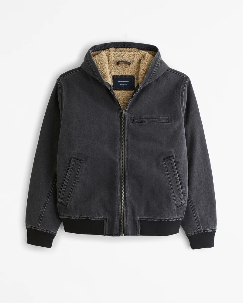 Hooded Workwear Bomber Jacket