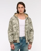 Hooded Workwear Bomber Jacket