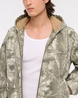 Hooded Workwear Bomber Jacket