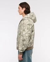 Hooded Workwear Bomber Jacket