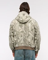 Hooded Workwear Bomber Jacket