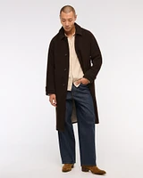 Wool-Blend Mac Coat