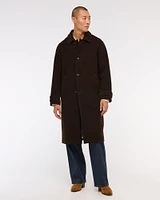 Wool-Blend Mac Coat