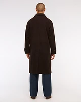 Wool-Blend Mac Coat