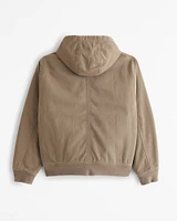 Hooded Workwear Bomber Jacket