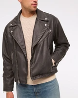 Vegan Leather Biker Jacket