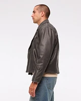 Vegan Leather Biker Jacket