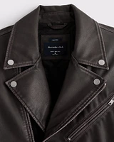 Vegan Leather Biker Jacket