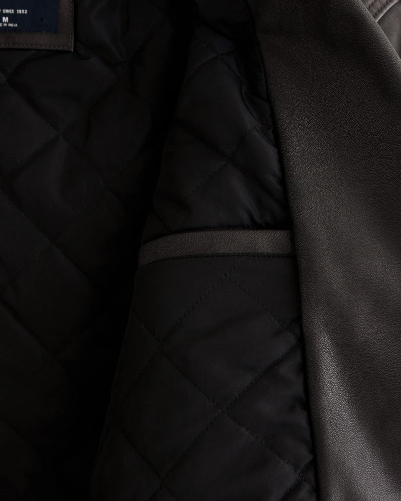 Vegan Leather Biker Jacket