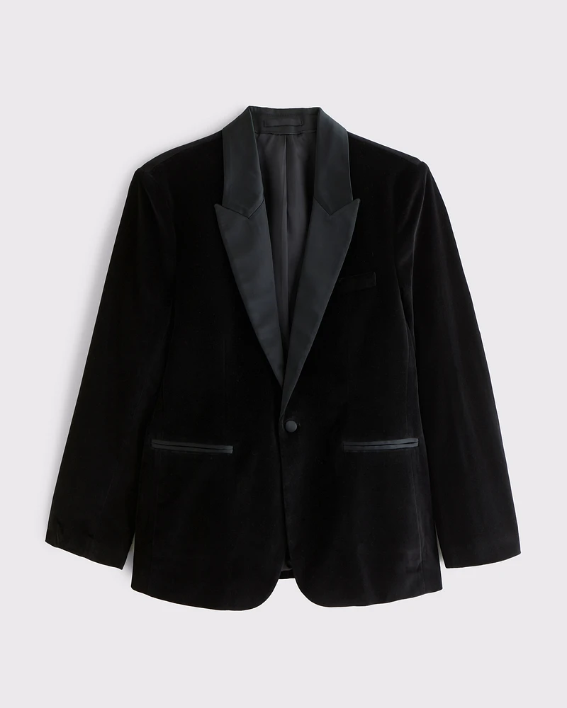 The A&F Collins Tailored Classic Velvet Blazer