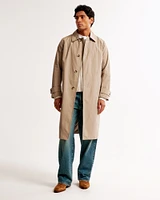 Lightweight Long-Length Mac Coat