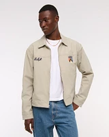 Ford Cropped Zip Workwear Jacket