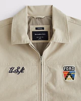 Ford Cropped Zip Workwear Jacket